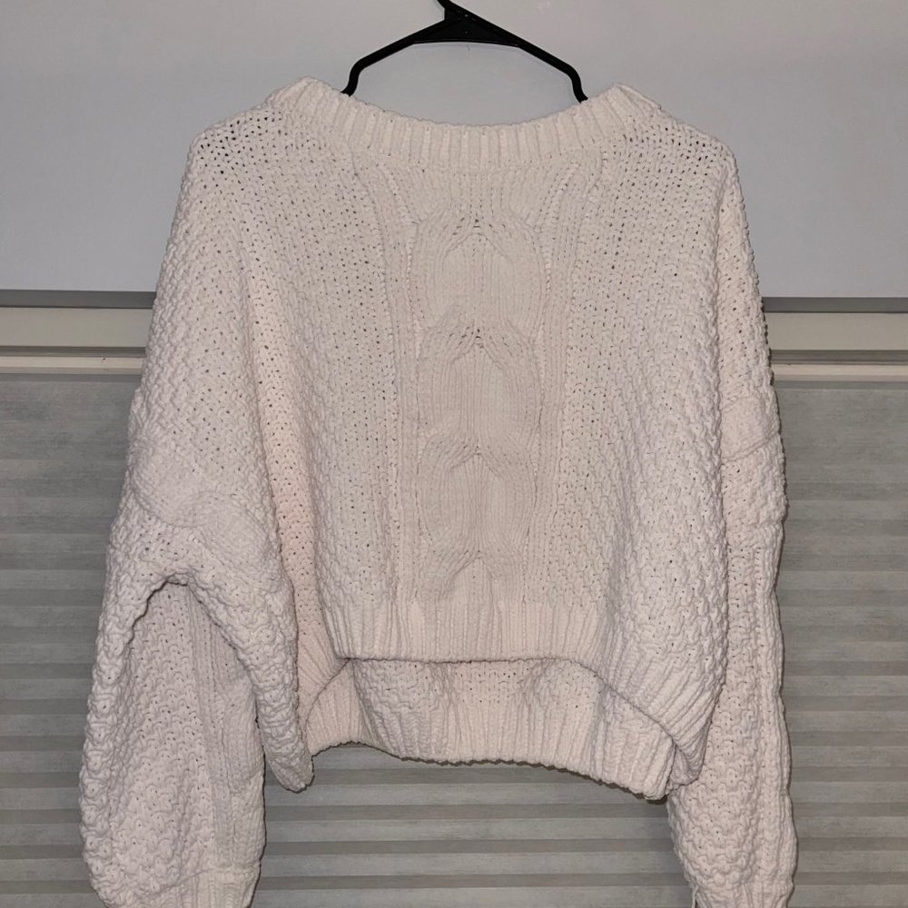 White Knitted Sweater